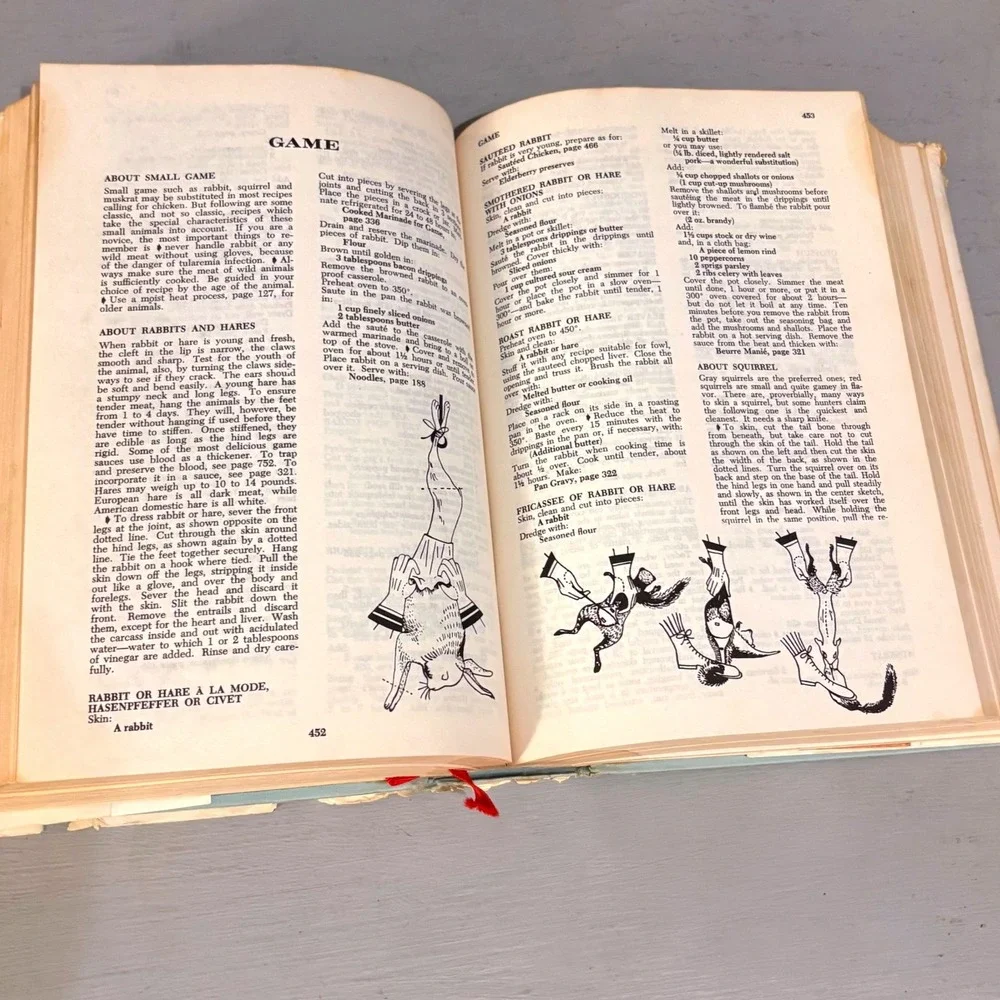 Vtg 1960s Joy of Cooking Hardcover Cookbook Mid Century Retro‎ Kitchen Display